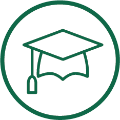 graphic displaying a mortarboard
